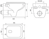 Унитаз Iddis Vibe VIBRDSEi25 подвесной безободковый с микролифтом фото 8