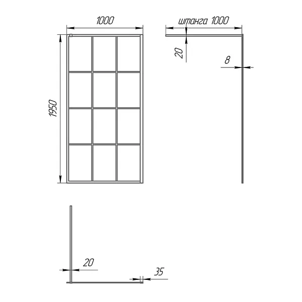 Душевая перегородка PAINI PAINI-WalkIN100G фото 9