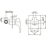 Встраиваемый смеситель PAINI Lady 89CR690 фото 3