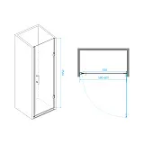 Душевая дверь RGW Passage 41080606-14 фото 1