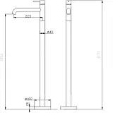 Смеситель для раковины ABBER Wasser Kreis AF8140RG фото 6