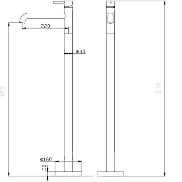 Смеситель для раковины ABBER Wasser Kreis AF8140RG фото 6