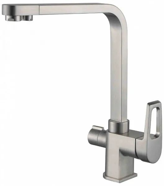 Смеситель ZorG Sanitary ZR 334 YF-NICKEL для кухонной мойки фото 1