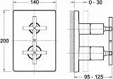 Термостат Jacob Delafon Modulo E98732-CP для душа фото 2