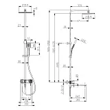 Душевая стойка Lemark Tropic LM7004CS со смесителем фото 2