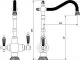 Смеситель ZorG Sanitary ZR 351 YF BR для кухонной мойки фото 2