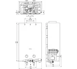 Газовая колонка Zanussi GWH 10 Fonte Glass Carbon фото 3