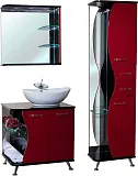 Зеркало Bellezza Рио 70 R красное с черным фото 2