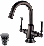 Смеситель Lemark Peretto LM6307RB для раковины с донным клапаном фото 1