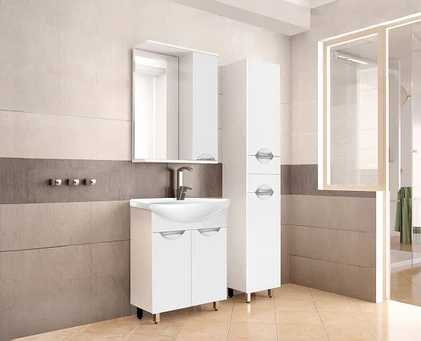 Зеркало Style Line Жасмин 60x83 ЛС-00000040 правое с полочкой и подсветкой фото 4