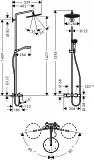 Душевая стойка Hansgrohe Croma Select S 26792000 фото 2