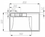 Раковина Акватон Рейн 80 см 1A72113KRW010 фото 5