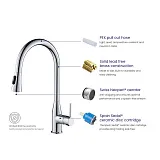 Смеситель для кухонной мойки TIMO Saona 2336/00FL фото 6