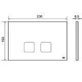 Кнопка смыва Geberit Delta 115.119.11.1 черная матовая фото 2