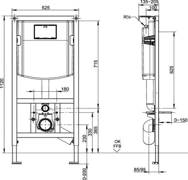 Инсталляция для унитаза Villeroy&Boch  9224 61 00 фото 2