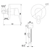 Гигиенический душ Lemark Luna LM4119C  со смесителем фото 2