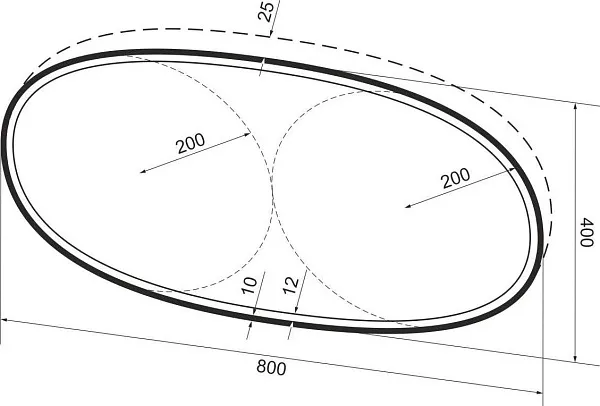 Зеркало Wellsee 7 Rays' Spectrum 80x40 см 172201590 c фронтальной подсветкой фото 9