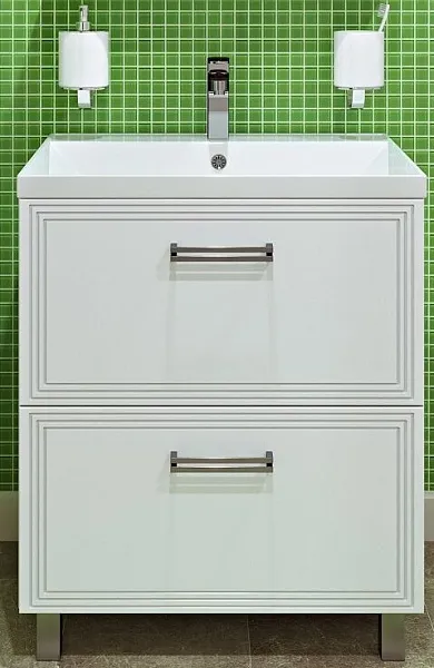 Тумба с раковиной Runo Олимпия 60 напольная фото 1