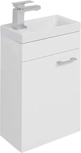 Тумба с раковиной Aquanet Нота 40 подвесная белая левая фото 3