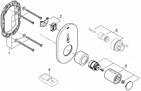 Термостат Grohe Eurosmart Cosmopolitan E 36456000 для душа фото 3