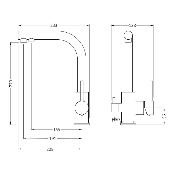 Смеситель для кухонной мойки TIMO Saona 2376/02F фото 2