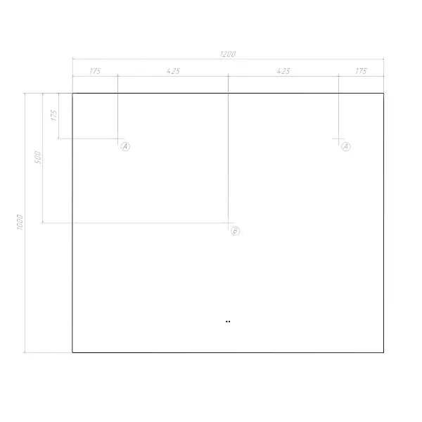 Зеркало Vigo Quadro 100x120 4630297360875 с подсветкой фото 6