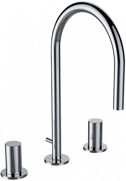 Смеситель Laufen Kartell by Laufen 3.1233.3.004.221.1 для раковины с донным клапаном фото 1