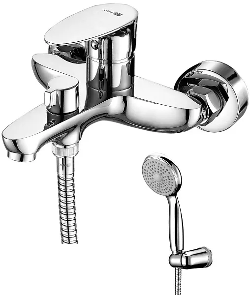 Смеситель Lemark Nero LM0214C для ванны с душем фото 1