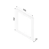 Зеркало AM.PM Gem 60x70 M91AMOX0601WG с подсветкой фото 10