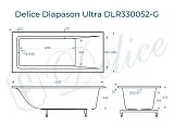 Ванна из искусственного камня Delice Diapason Ultra DLR330052-G фото 1