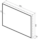 Зеркало Wellsee 7 Rays' Spectrum 80x55 см 172200930 c подсветкой за полотном фото 10