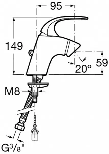 Смеситель Roca M2 5A6168C00 для биде фото 2