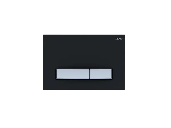 Кнопка смыва Aquatek Slim KDI-0000031 черная матовая фото 1