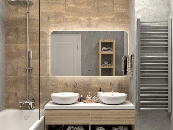 Зеркало Misty Адхил 120x70 АДХ-02-120/70-14 с подсветкой фото 3