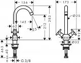 Смеситель Hansgrohe Logis M32 71285000 для кухонной мойки фото 3