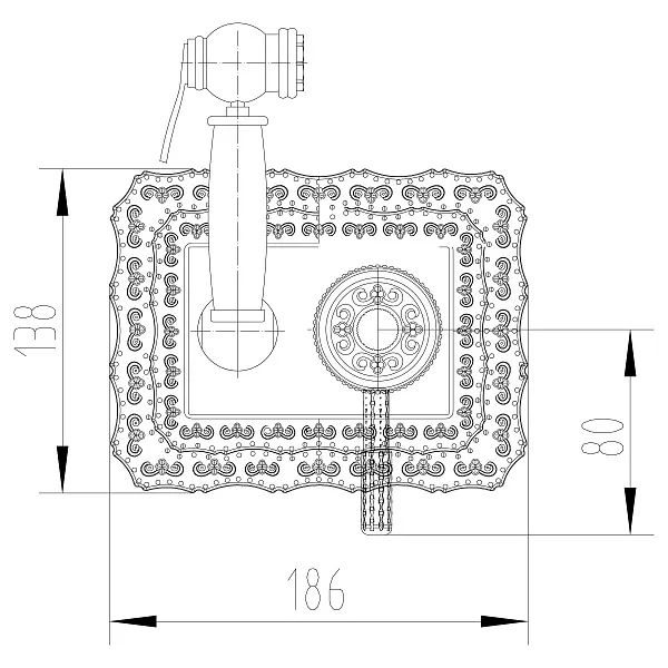 Гигиенический душ Lemark Jasmine LM6619B  со смесителем фото 2