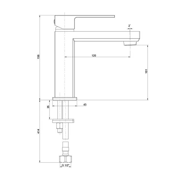 Смеситель для раковины PAINI Grazia 21PZ205S фото 7