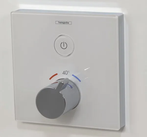Термостат Hansgrohe ShowerSelect Glass 15737400 для душа с внутренней частью фото 2