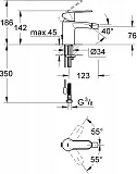 Смеситель Grohe Eurostyle Cosmopolitan 33566002 для биде фото 2