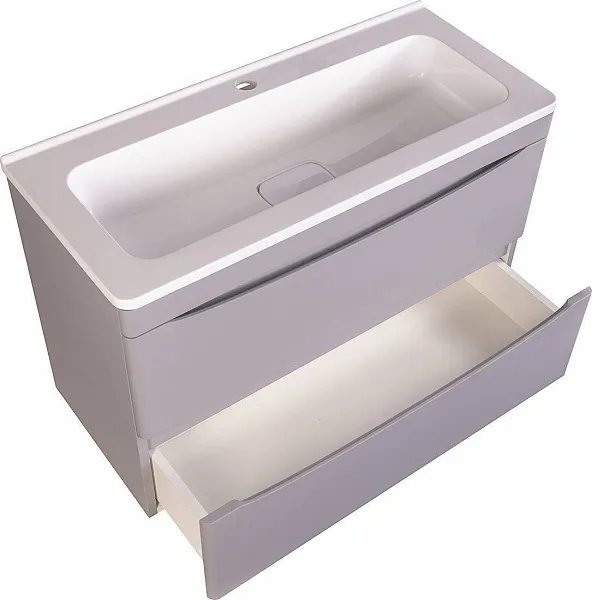 Тумба с раковиной Style Line Бергамо 80 подвесная фото 3