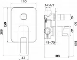 Смеситель Iddis Slide SLISB00i67 для ванны с душем с внутренней частью фото 4