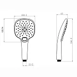 Душевая лейка PAINI Pescara PSCR155F3D120 фото 6