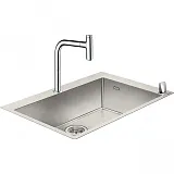 Кухонная мойка Hansgrohe C71-F660-08 со смесителем Хром фото 1