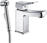 Смеситель WasserKRAFT Aller 1068 для раковины с гигиеническим душем фото 1
