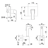 Гигиенический душ Lemark Unit LM4519C  со смесителем фото 2