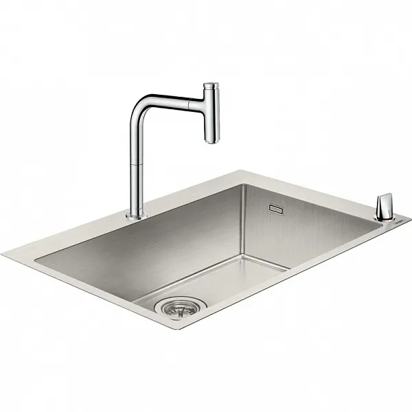 Кухонная мойка Hansgrohe C71-F660-08 со смесителем Хром фото 1