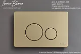 Система инсталляции Iberica Blanca Inox-O IB001.815 с клавишей смыва золото матовой и шумоизоляцией фото 11