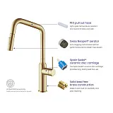 Смеситель для кухонной мойки TIMO Saona 2386/17FL фото 6