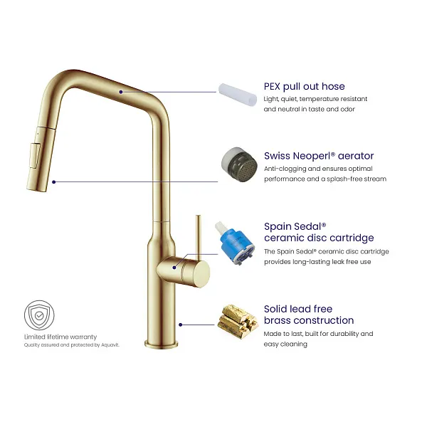 Смеситель для кухонной мойки TIMO Saona 2386/17FL фото 6