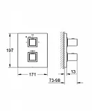 Термостат Grohe Grohtherm Cube 19958000 для ванны с душем фото 2